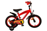 Disney Cars Kinderfiets - Jongens - 14 inch - Rood: Trendy, stevige kinderfiets met stoer Disney Cars-design voor jonge avonturiers